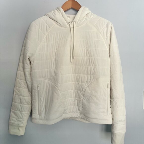 NWOT Lululemon Dynamic Movement Water Repellant Hoodie Light Ivory Size 8 - Picture 1 of 7